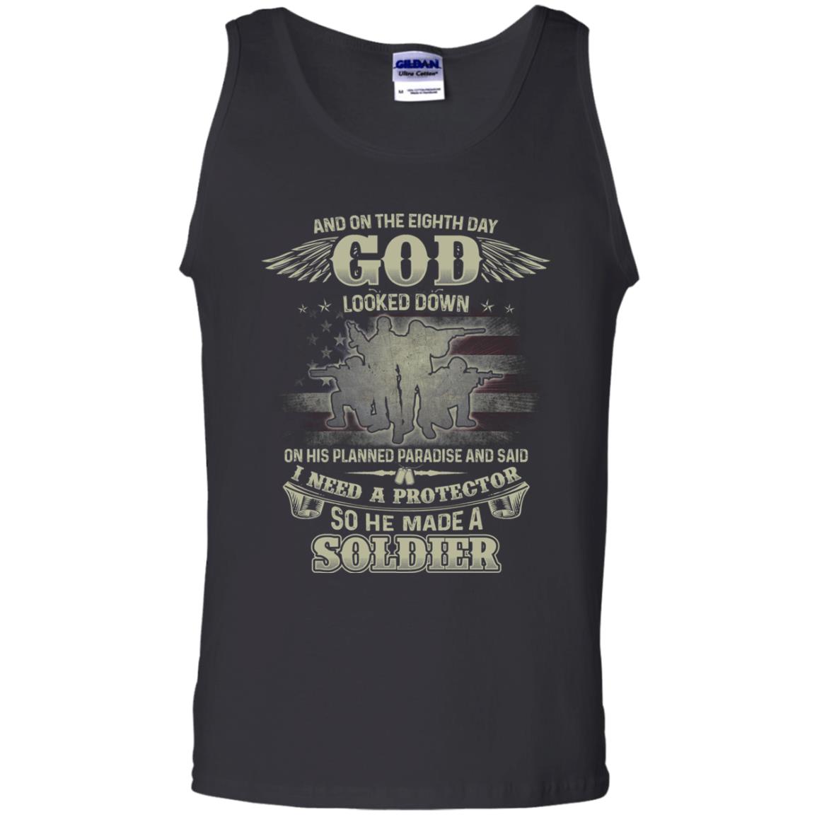 And On The Eighth Day God Looked Down On His Planned Paradise And Said I Need A Protector So He Made A Soldier Black
