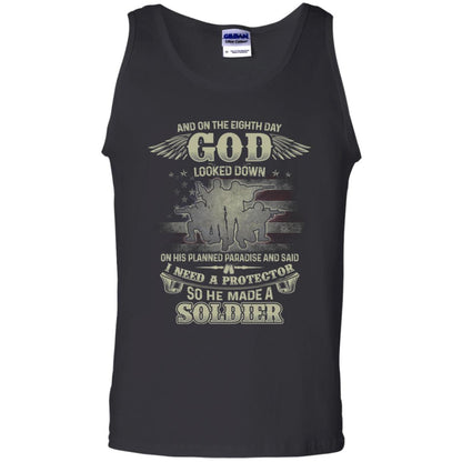 And On The Eighth Day God Looked Down On His Planned Paradise And Said I Need A Protector So He Made A Soldier Black