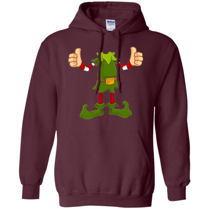 Chirstmas T-shirt Funny Elf Maroon