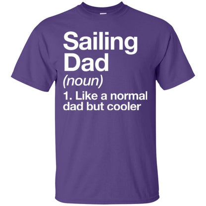 Daddy T-shirt Sailing Dad Definition T-shirt Purple