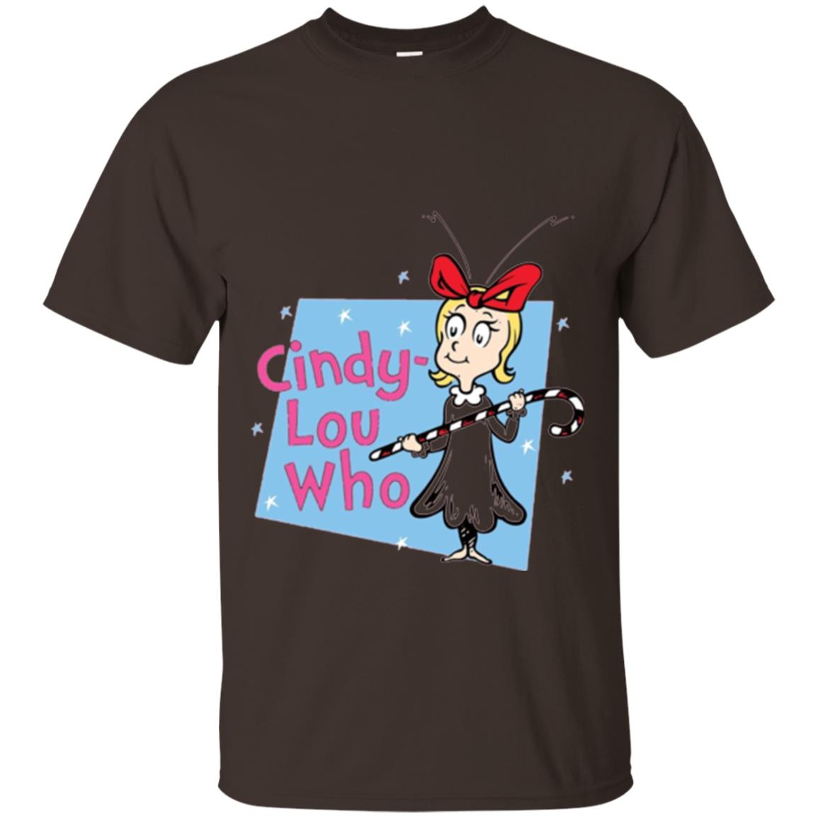 Dr. Seuss Cindy-lou Who Book Lover T-shirt Dark Chocolate