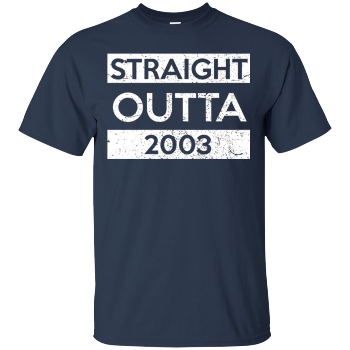 Brithday T-shirt Straight Outta 2003 Navy