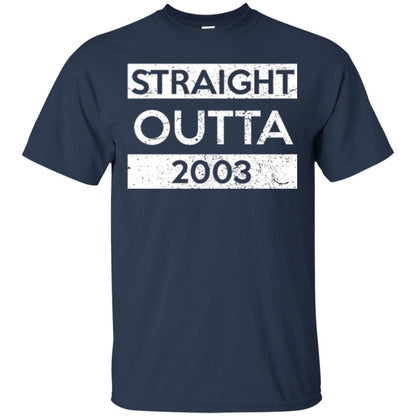 Brithday T-shirt Straight Outta 2003 Navy