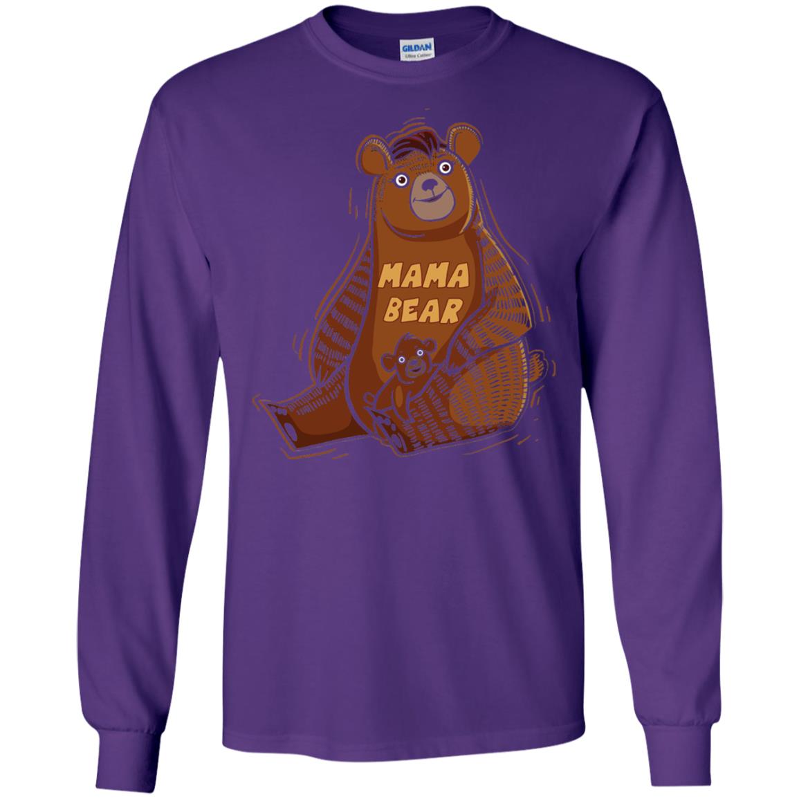 First Time Mothers Day Shirts Mama Bear Purple