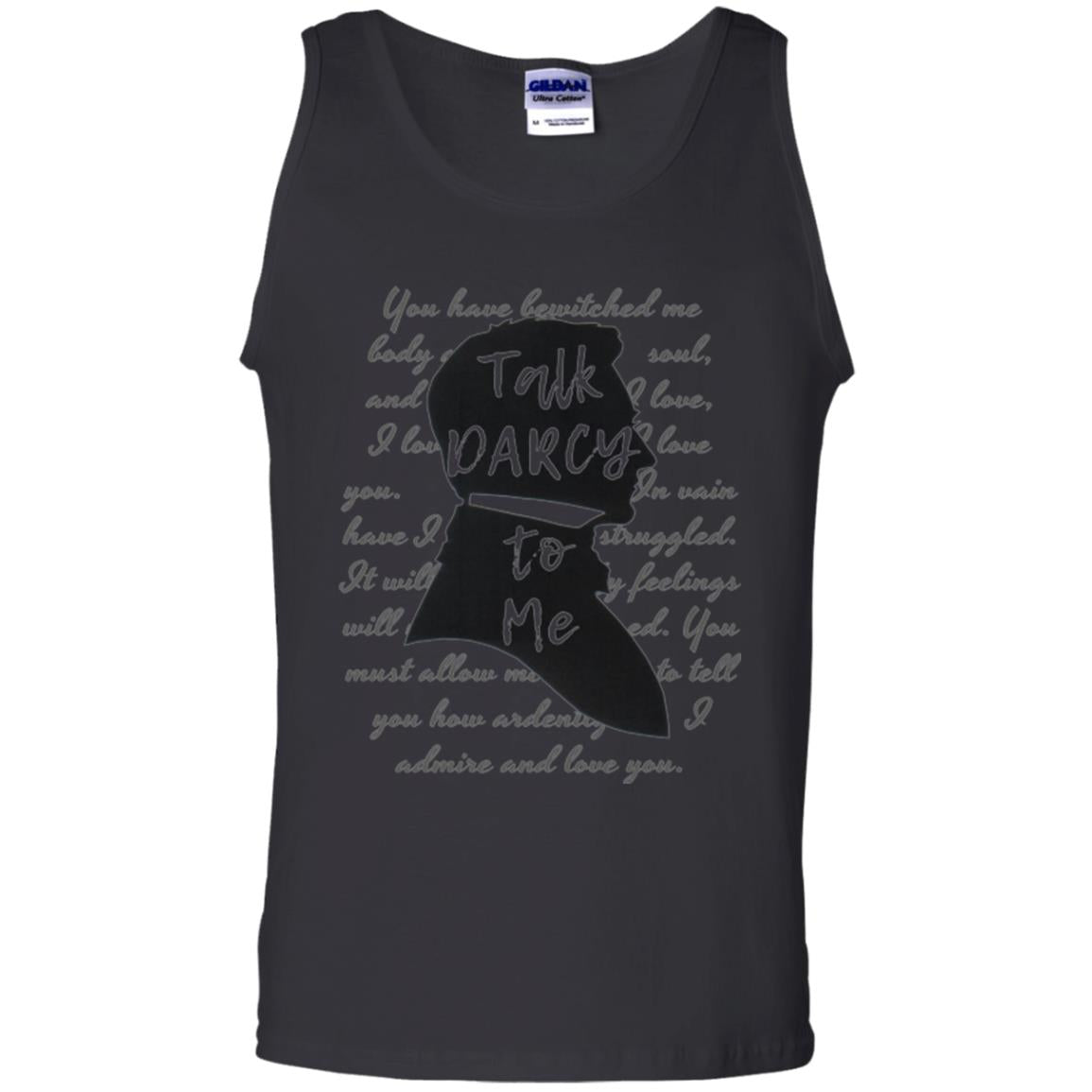 Funny Bookworm T-shirt Talk Darcy To Me Black