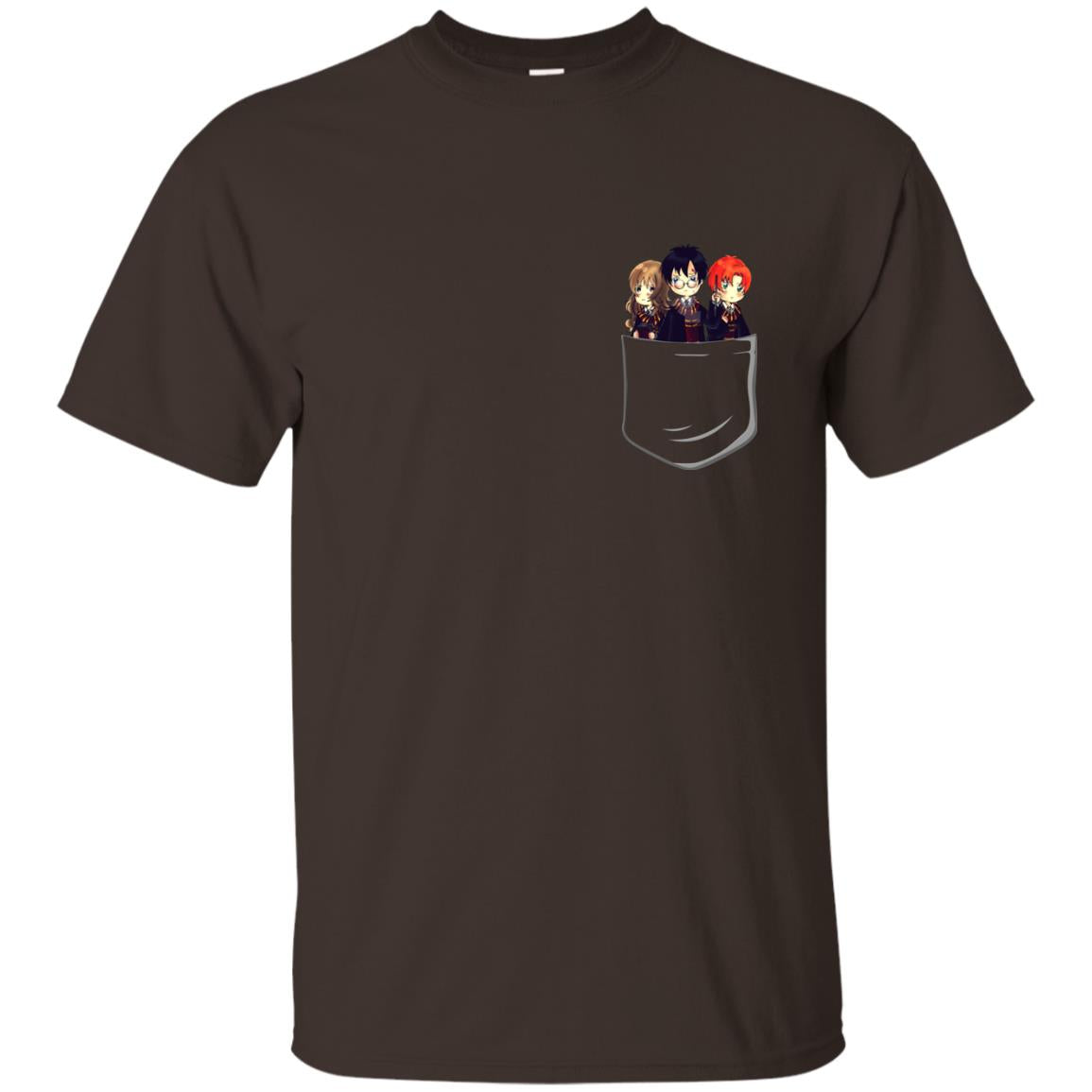 Harry Potter Pocket Movie Lover T-shirt Dark Chocolate
