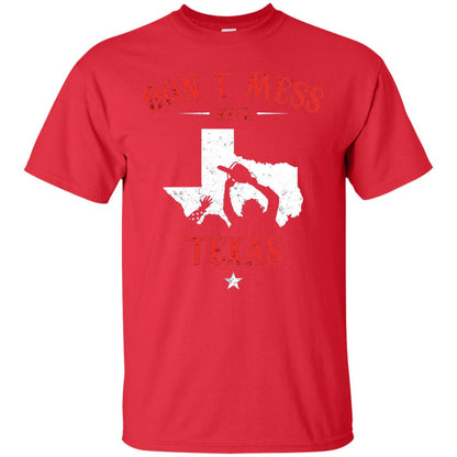 Don_t Mess With Texas Chainsaw T-shirt Red