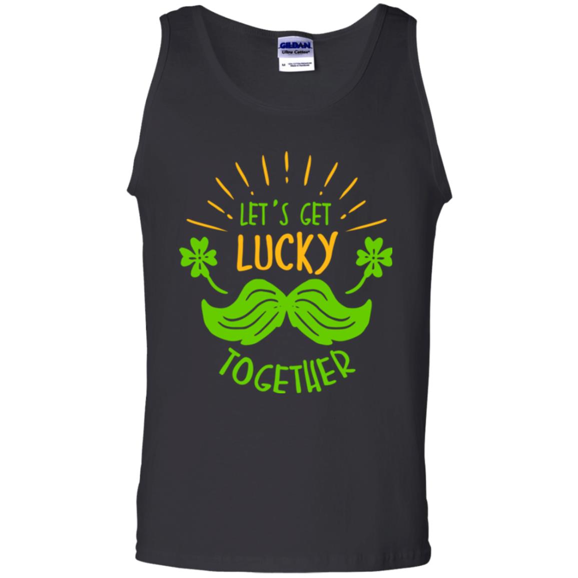 Saint Patrick's Day T-shirt Let's Get Lucky Together Black