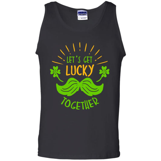 Saint Patrick's Day T-shirt Let's Get Lucky Together Black