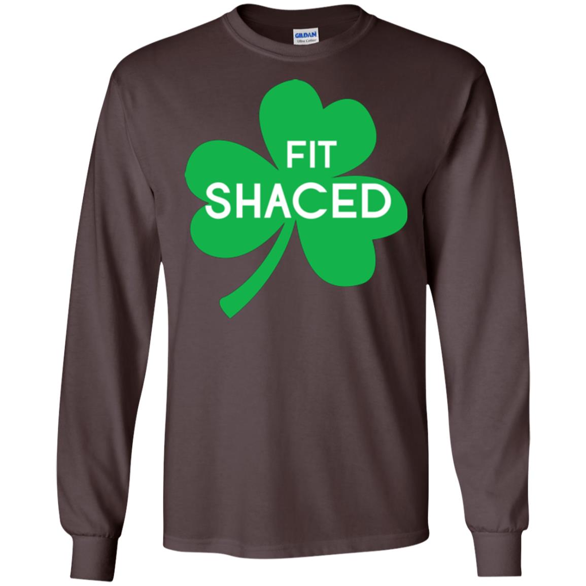 Saint Patrick's Day T-shirt Shamrocks Fit Shaced Dark Chocolate