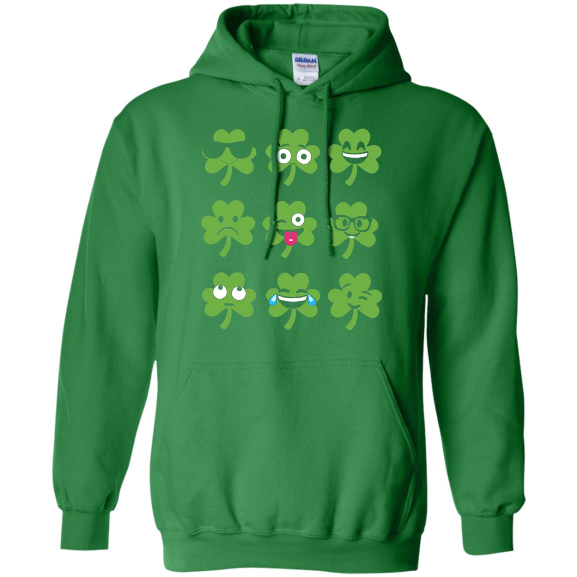 Emoji Shamrock St. Patrick_s Day T-shirt Irish Green