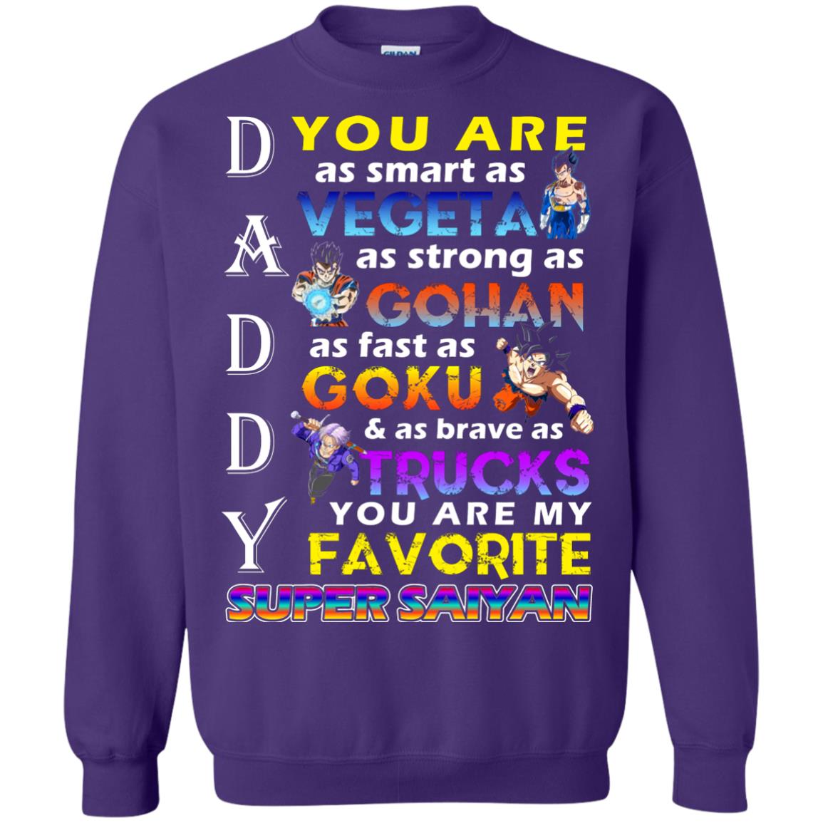 You Are As Smart As Vegeta Daddy T-shirt Purple