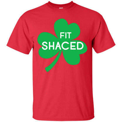 Saint Patrick's Day T-shirt Shamrocks Fit Shaced Red