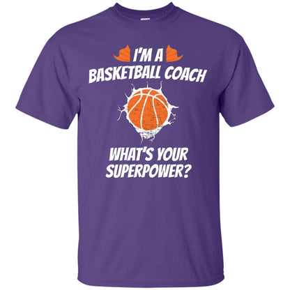 I_m Basketball Coach Funny Basketball Coach T-shirt Purple