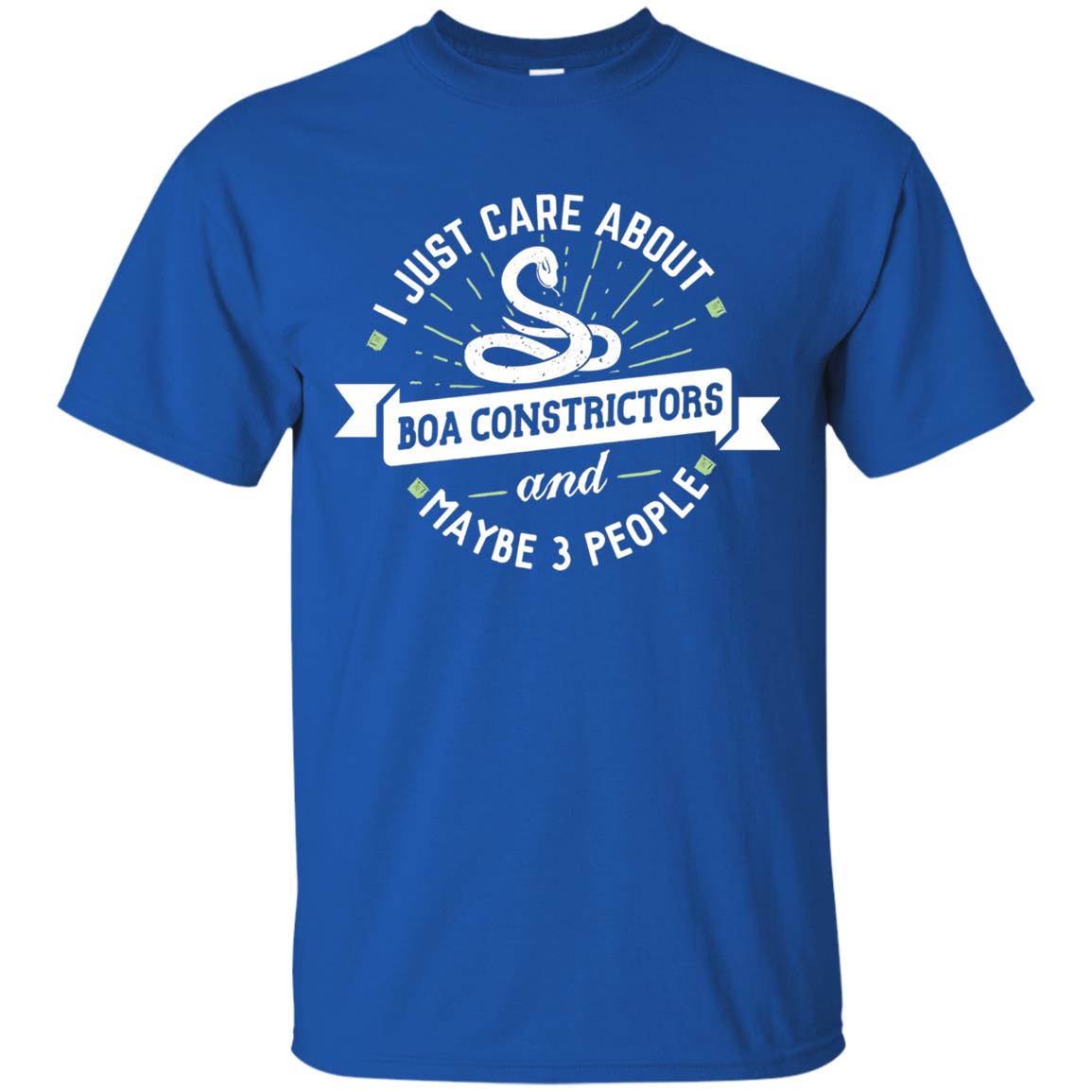 I Just Care About Boa Constrictors Boa Constrictors T-shirt Royal