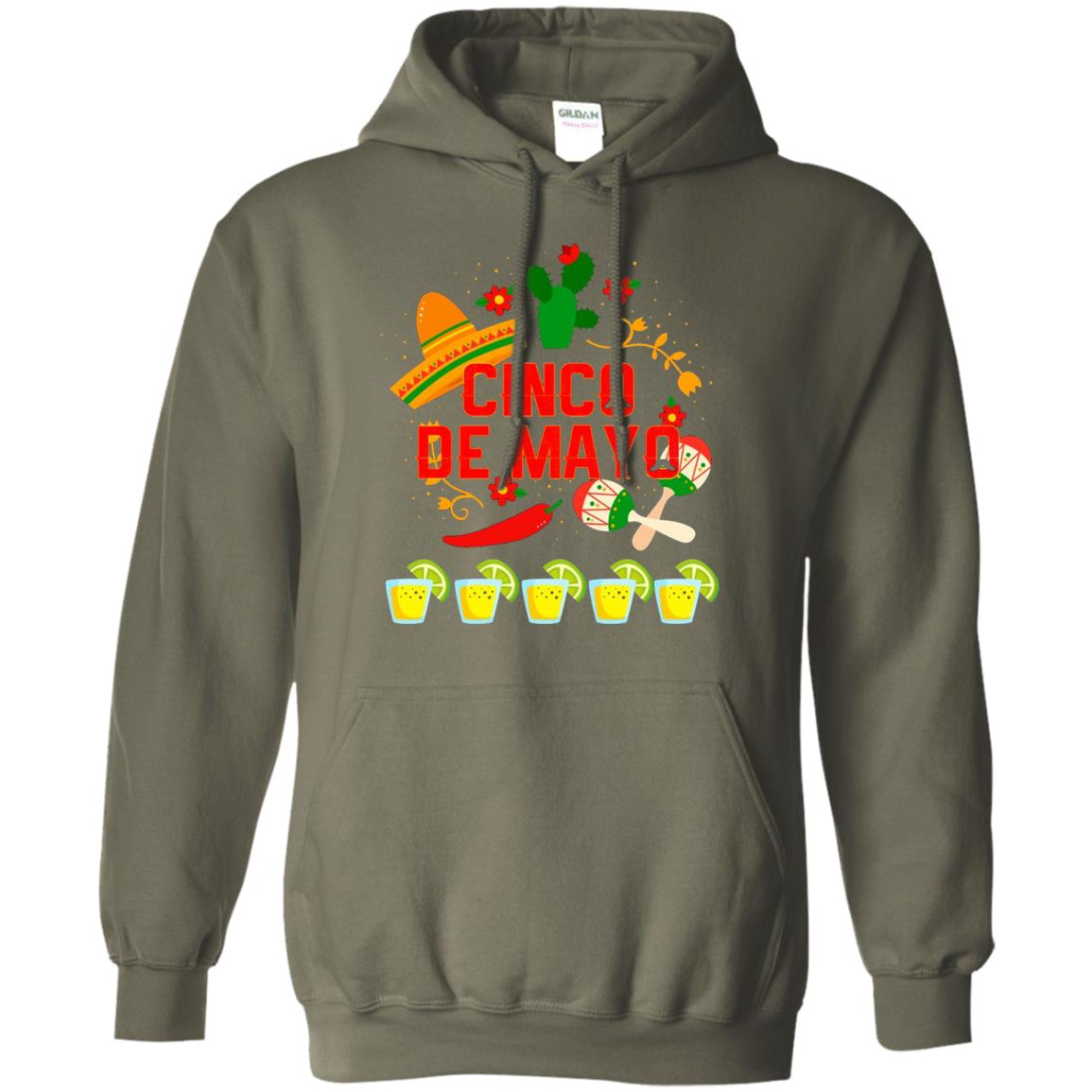 Fiesta Cinco De Mayo T-shirt Cinco De Mayo Military Green