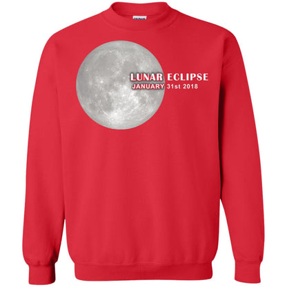 Eclipse January 31st 2018 Total Lunar Eclipse Shirts Red