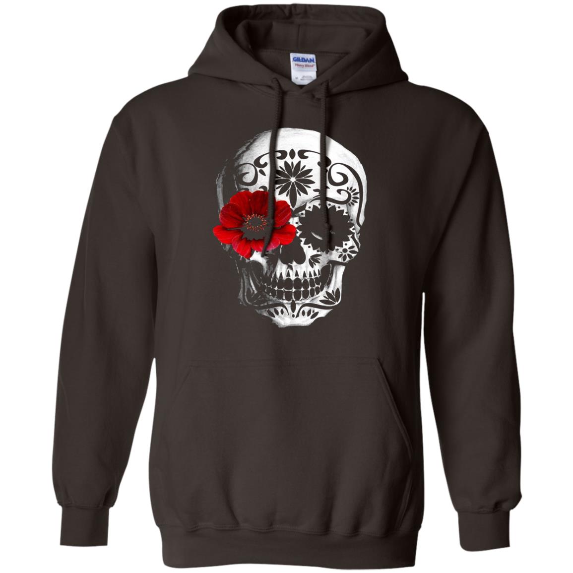 Day Of The Dead Sugar Skull Cinco De Mayo Shirt Dark Chocolate