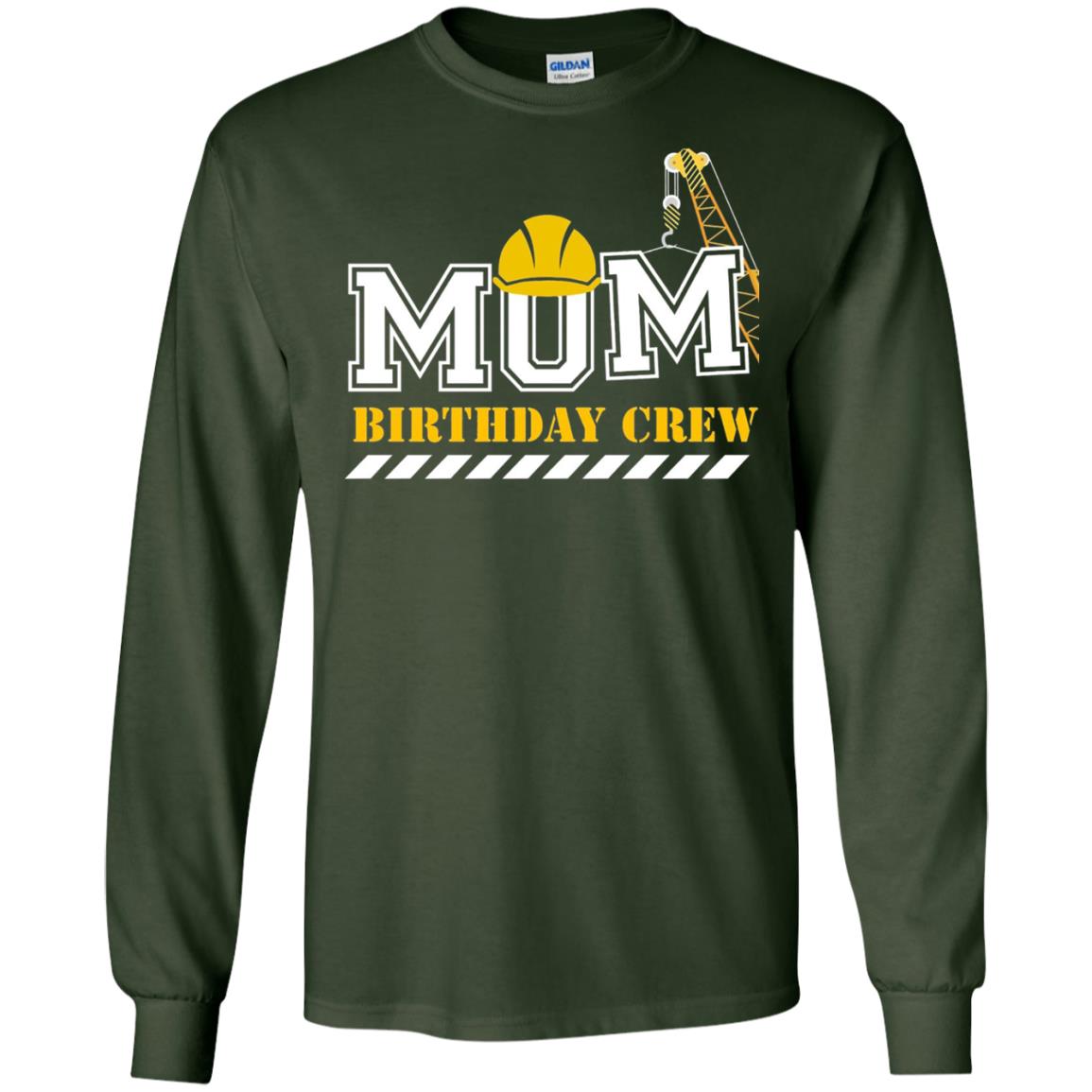 Mom Birthday Crew Mommy T-shirt Forest Green