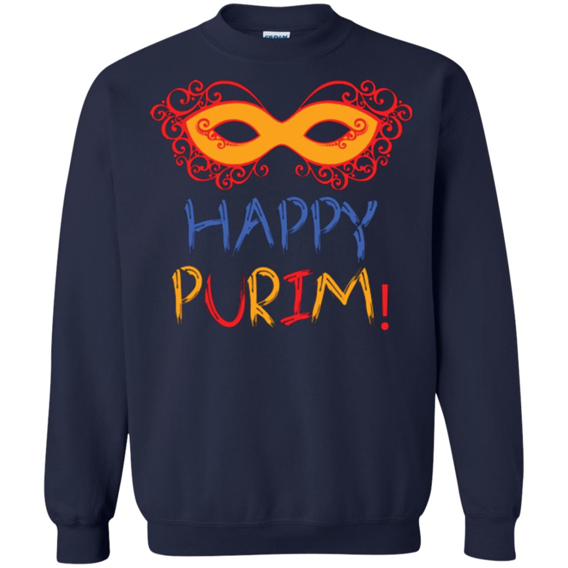 Purim Day T-shirt Happy Purim Navy