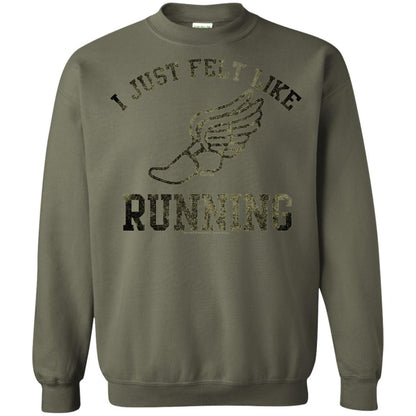 Movie T-Shirt I Just Felt Like Running Military Green
