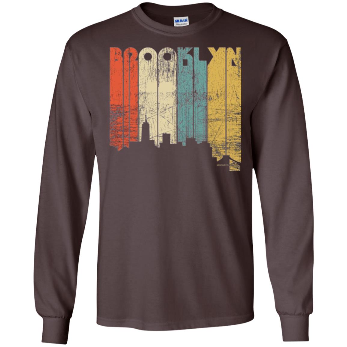 Brooklyn City New York State Vintage T-shirt Dark Chocolate