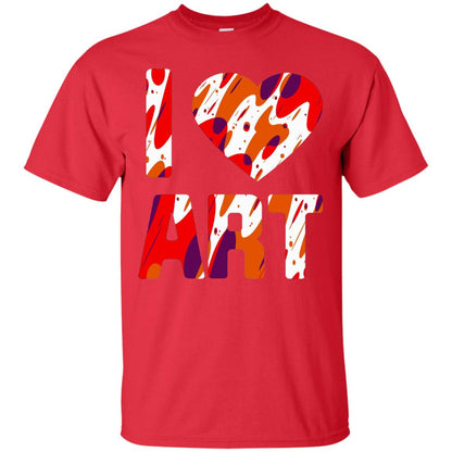 Artist T-shirt I Love Art Red