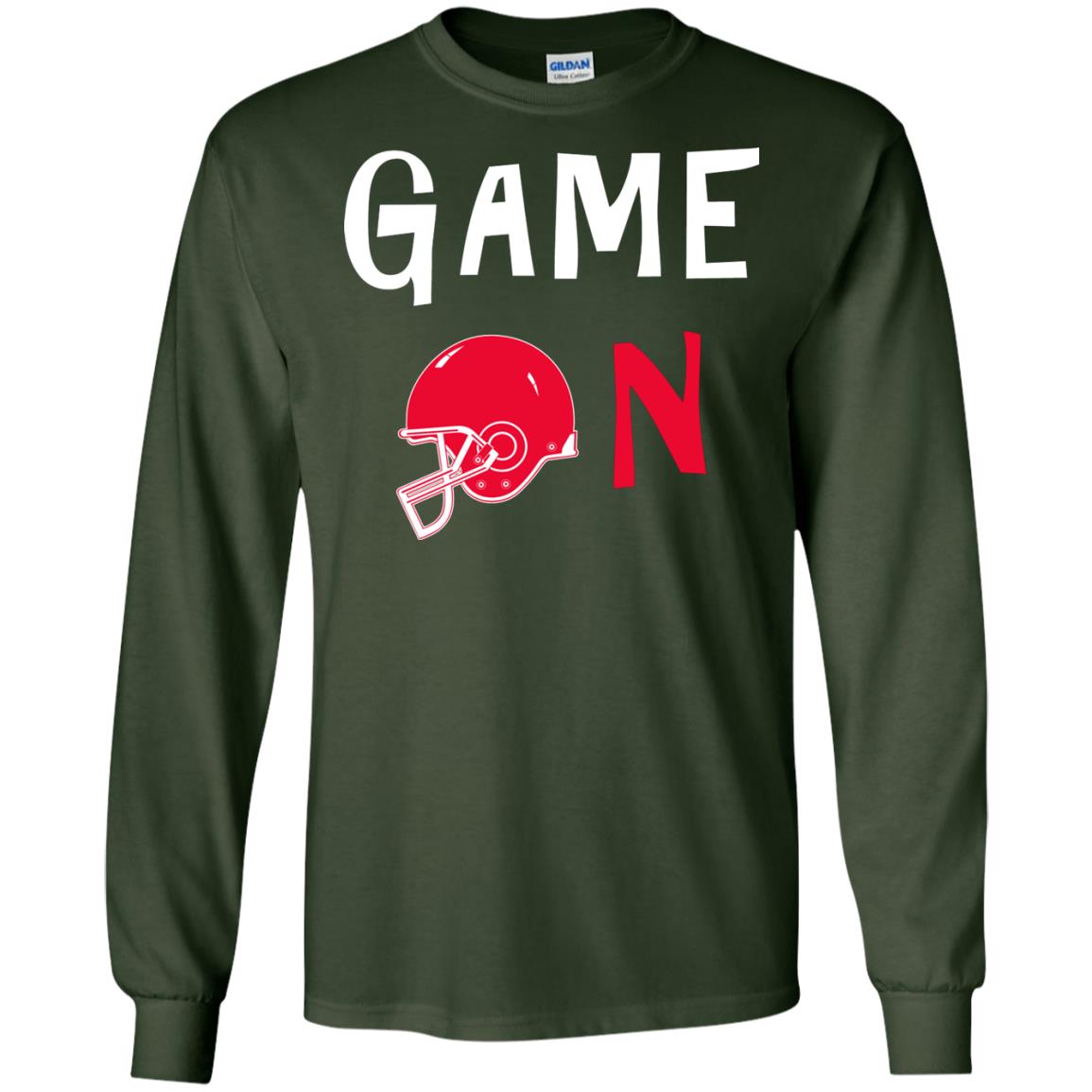 Football Lover T-shirt Game On Forest Green