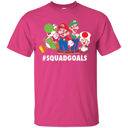 Nintendo Super Mario Luigi #squadgoals Gamer T-shirt Heliconia