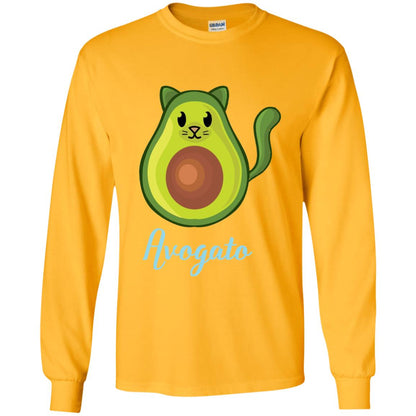 Avogato Avocado Cat Funny Avocato T-shirt Gold