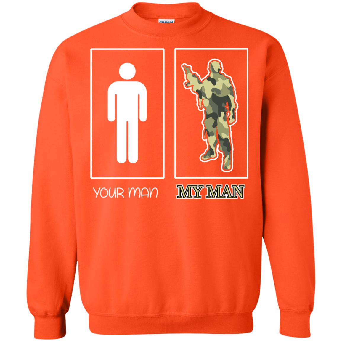 Your Man My Man Military Shirt Orange