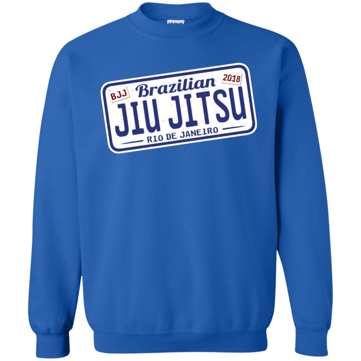 Funny Jiu Jitsu Bjj License Plate T-shirt Royal