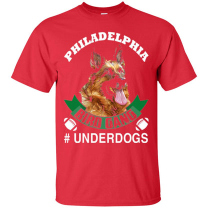 Football Lover T-shirt Philadelphia Bird Gang Underdogs 2018 Red