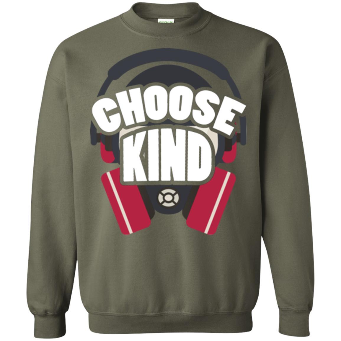 Anti Bullying T-shirt Choose Kind Military Green