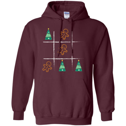 Christmas T-shirt Tic Tac Toe Board Game Maroon