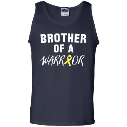 Brother Of A Warrior Childhood Cancer Awareness T-shirt Navy