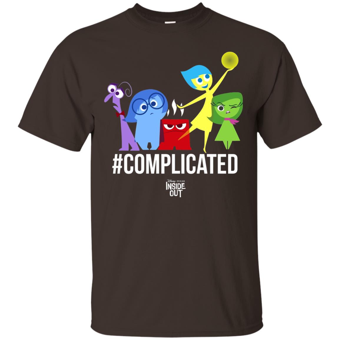 Inside Out Complicated Emotions Graphic T-shirt Dark Chocolate