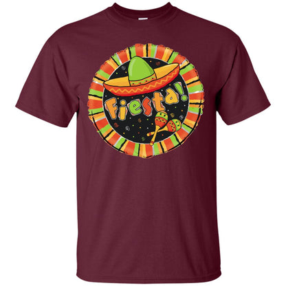 Fiesta Cinco De Mayo Mexican Festival Shirt Maroon