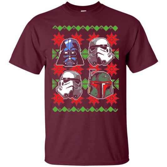 Film T-shirt Christmas Sweater Empire Helmets Maroon