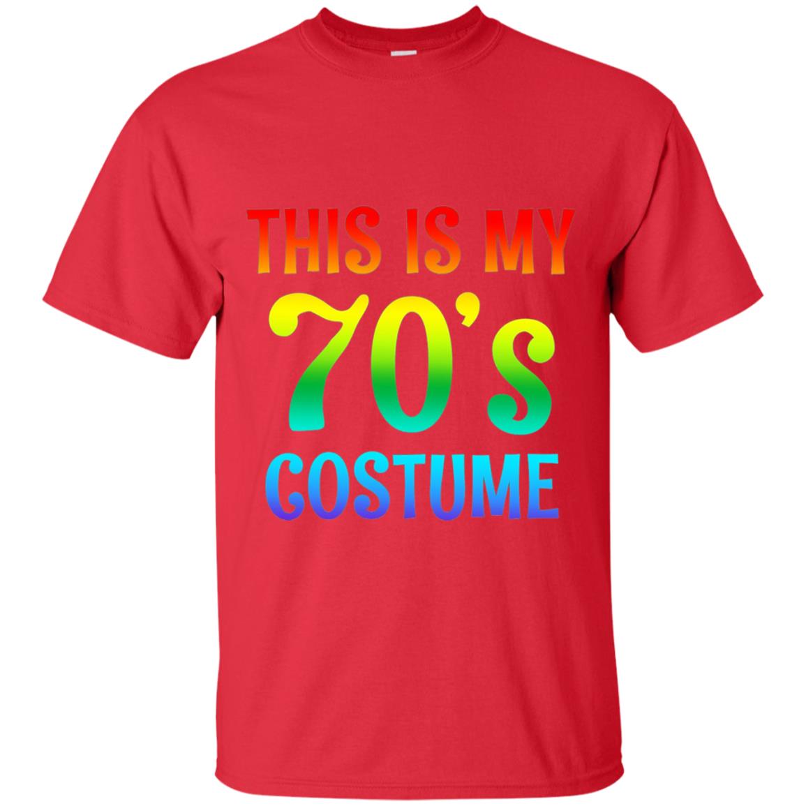 This Is My 70_s Costume T-shirt Red