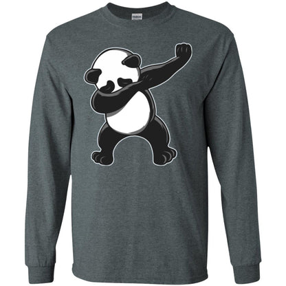 Funny Panda Dab T-shirt Cute Dabbing Panda Dark Heather