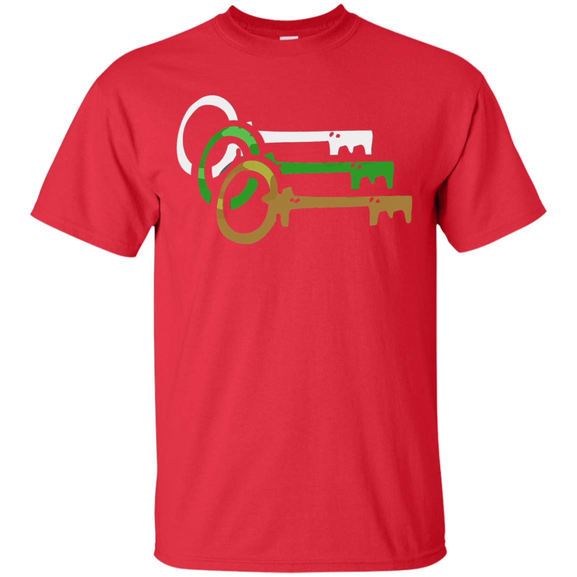 Player One Ready Keys Gamer T-shirt Red