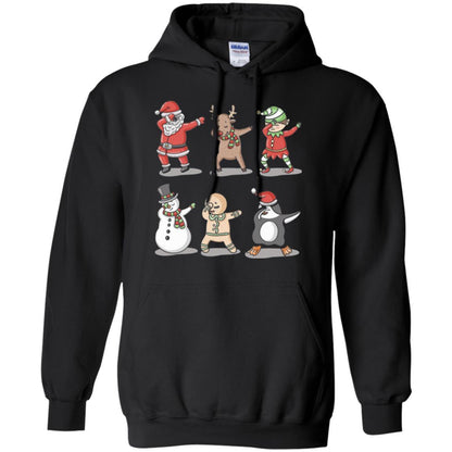 Christmas T-shirt Dabbing Santa Ugly Sweater Black