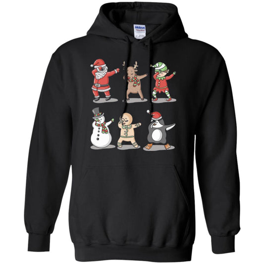 Christmas T-shirt Dabbing Santa Ugly Sweater Black