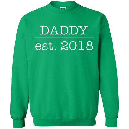 Daddy Est. 2018 Future Father First Time Irish Green