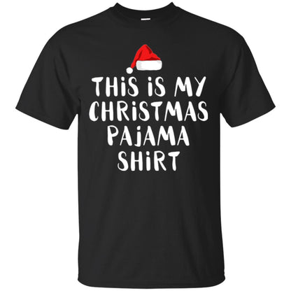 Christmas T-shirt This Is My Christmas Pajama Shirt Black