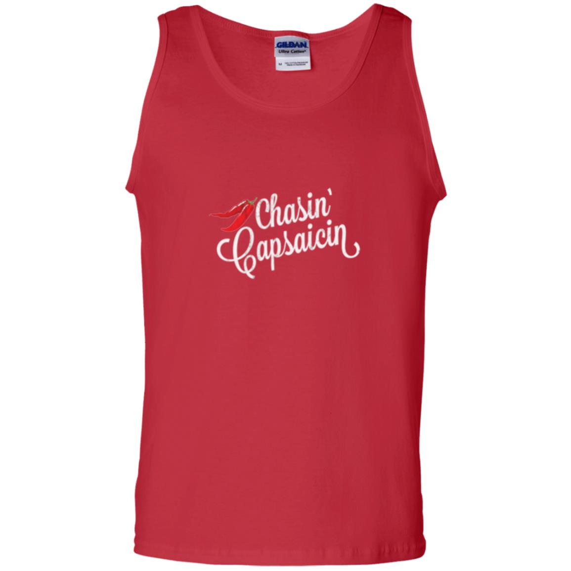 Hot Pepper Lover T-shirt Chasin Capsaicin Spicy Food Red