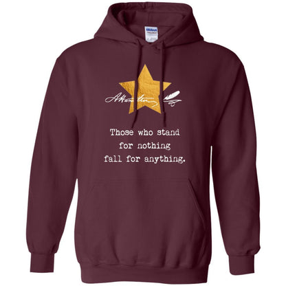 Alexander Hamilton T-shirt Those Who Stand For Nothing Maroon