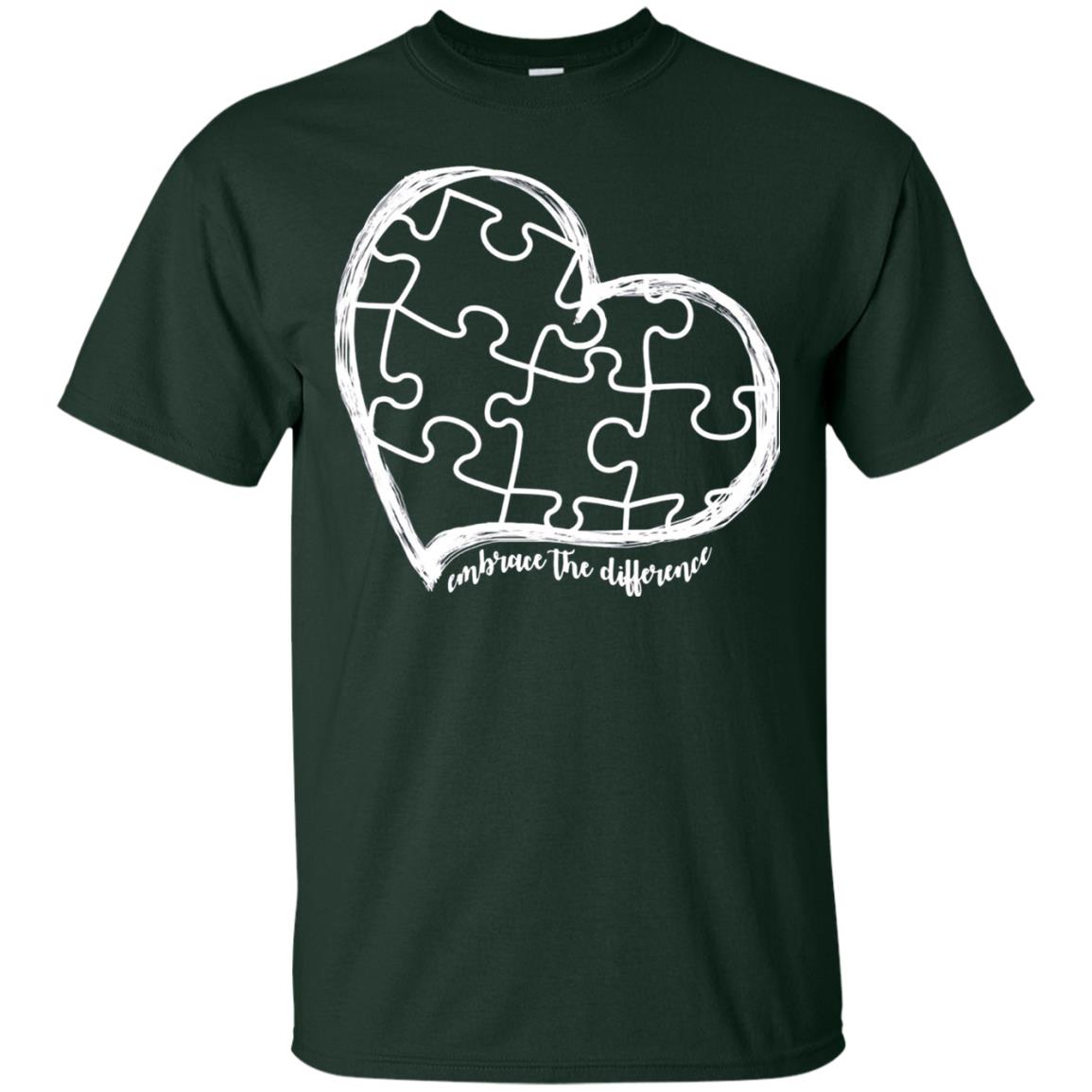 Autism Awareness Embrace Differences Shirt Forest