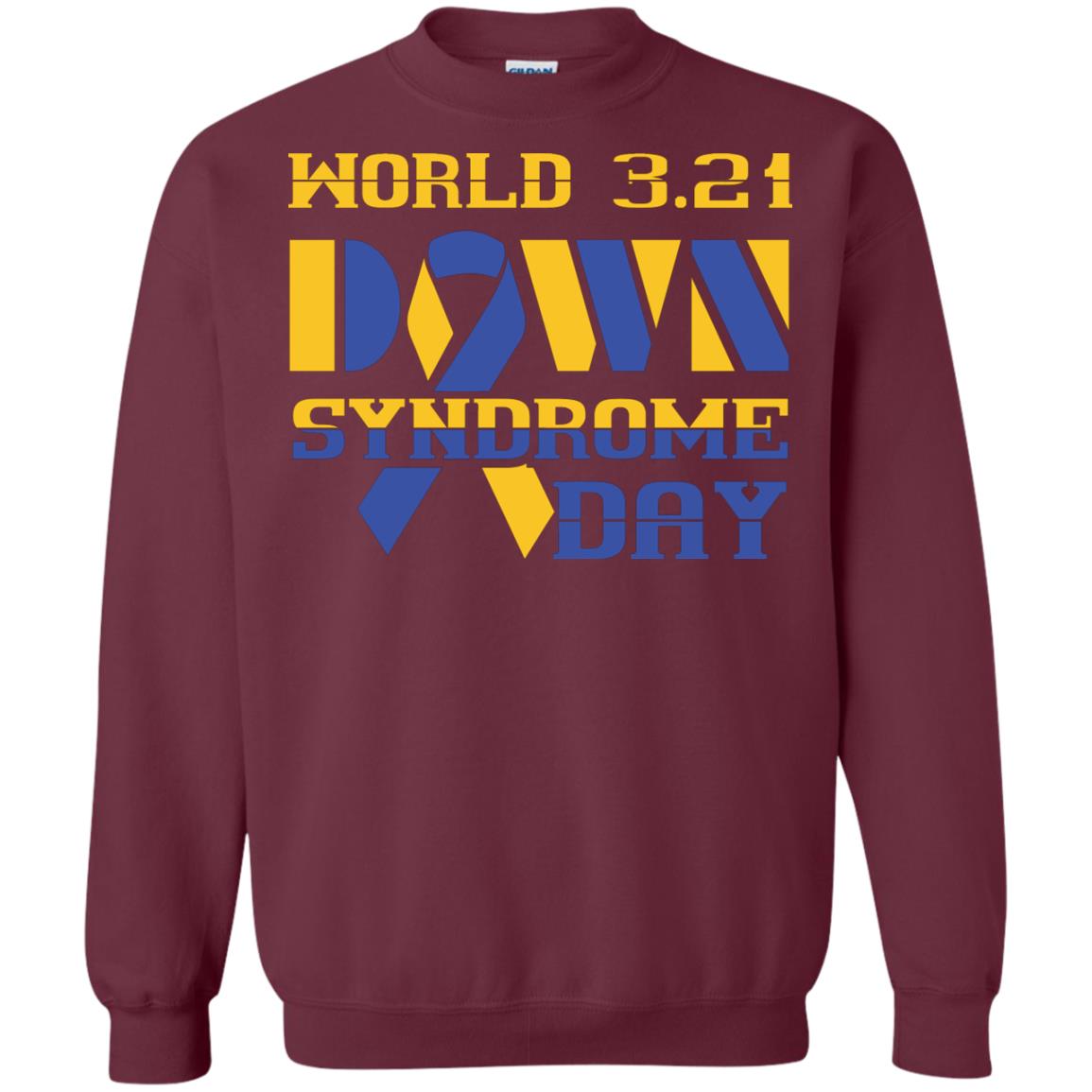 World 3.21 Down Syndrome Day Gift Shirt For Men Or Women Maroon